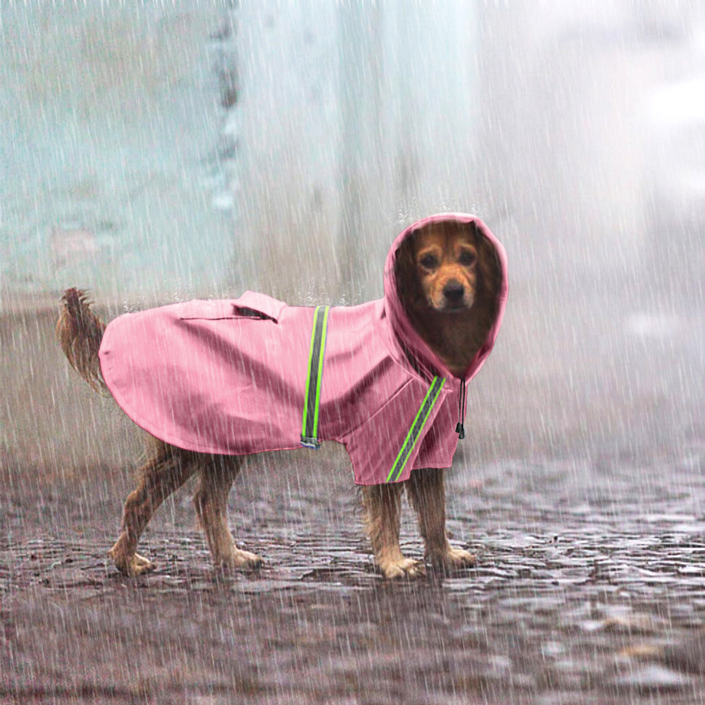 Impermeabile "RainGuard" con Cappuccio: Protezione Totale,Riflettente, Pelo Asciutto e Zero Odori , 🌧️🐾