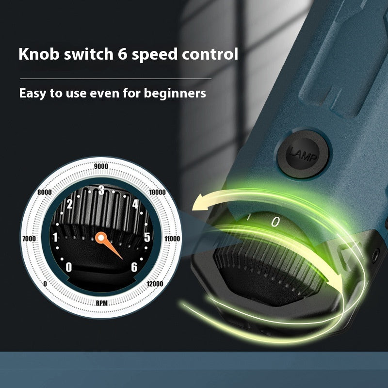 ⚙️🐾 Lima Unghie Elettrica a 6 Velocità con LED - Manicure Professionale e Senza Stress!