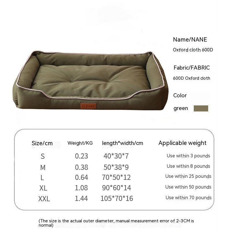 🛏️🐕 Cuccia a Divanetto in Tessuto Oxford Premium - Impermeabile e Indistruttibile!