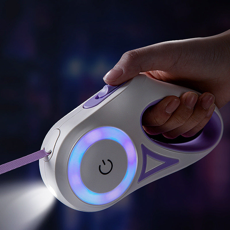 Guinzaglio Retrattile "Lumina": Libertà, Design e Sicurezza anche di Notte 🌌🐕
