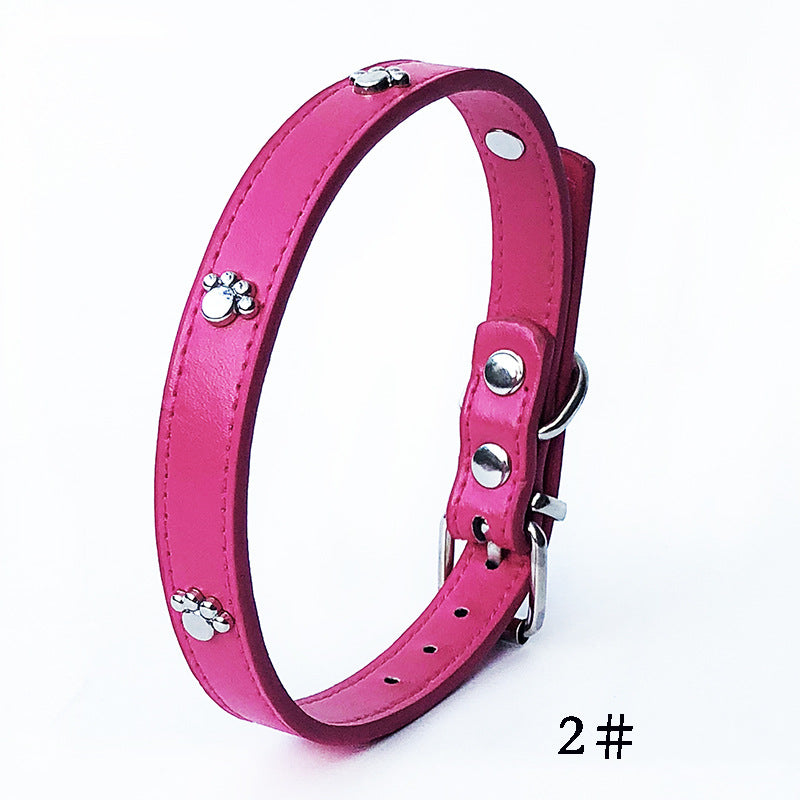Set di 10 Collari in Ecopelle con Zampette: Il Guardaroba Perfetto! 🐾