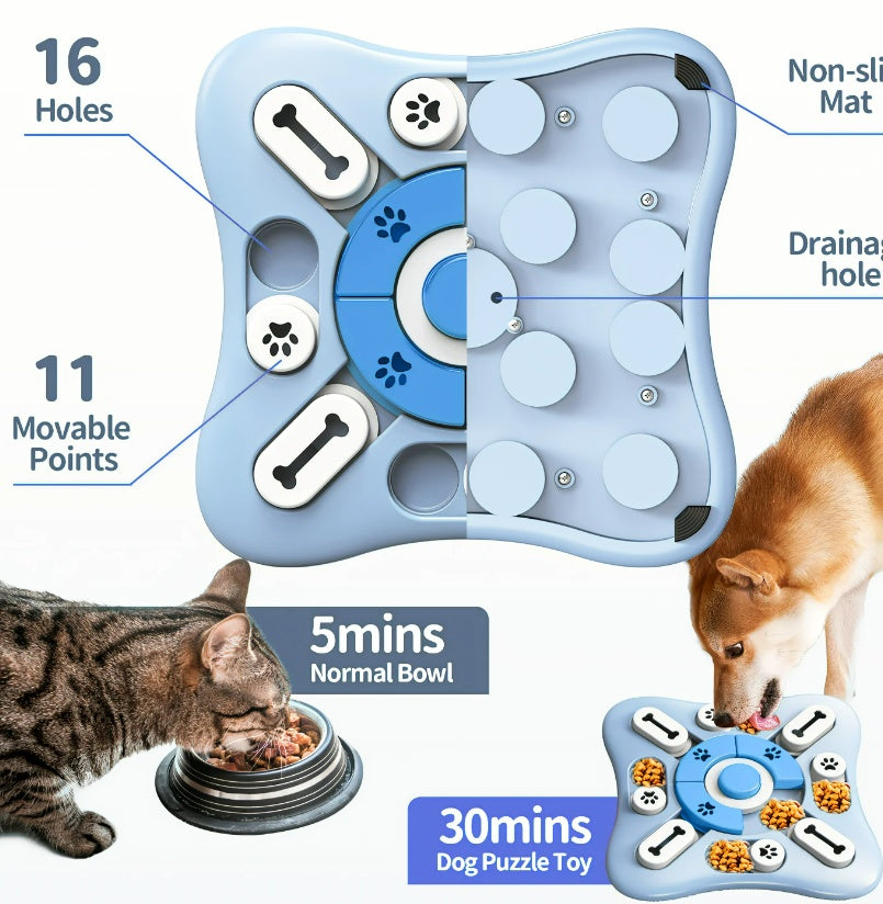 🧩🔊 Gioco Puzzle Interattivo Sonoro per Cani - Allena l'Intelligenza e Rallenta il Pasto!