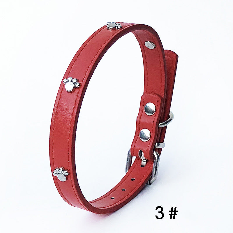Set di 10 Collari in Ecopelle con Zampette: Il Guardaroba Perfetto! 🐾