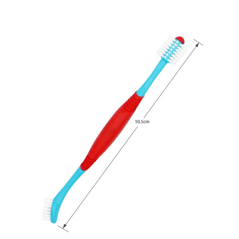 🪥🦷 Spazzolino da Denti a 3 Testine per Cani e Gatti - Pulizia Veloce e Profonda!