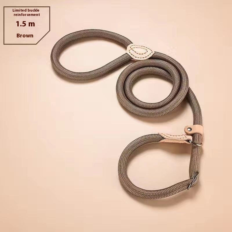 🐶🪢 Guinzaglio a Scorrimento in Morbida Corda Naturale - Eleganza e Controllo Rapido