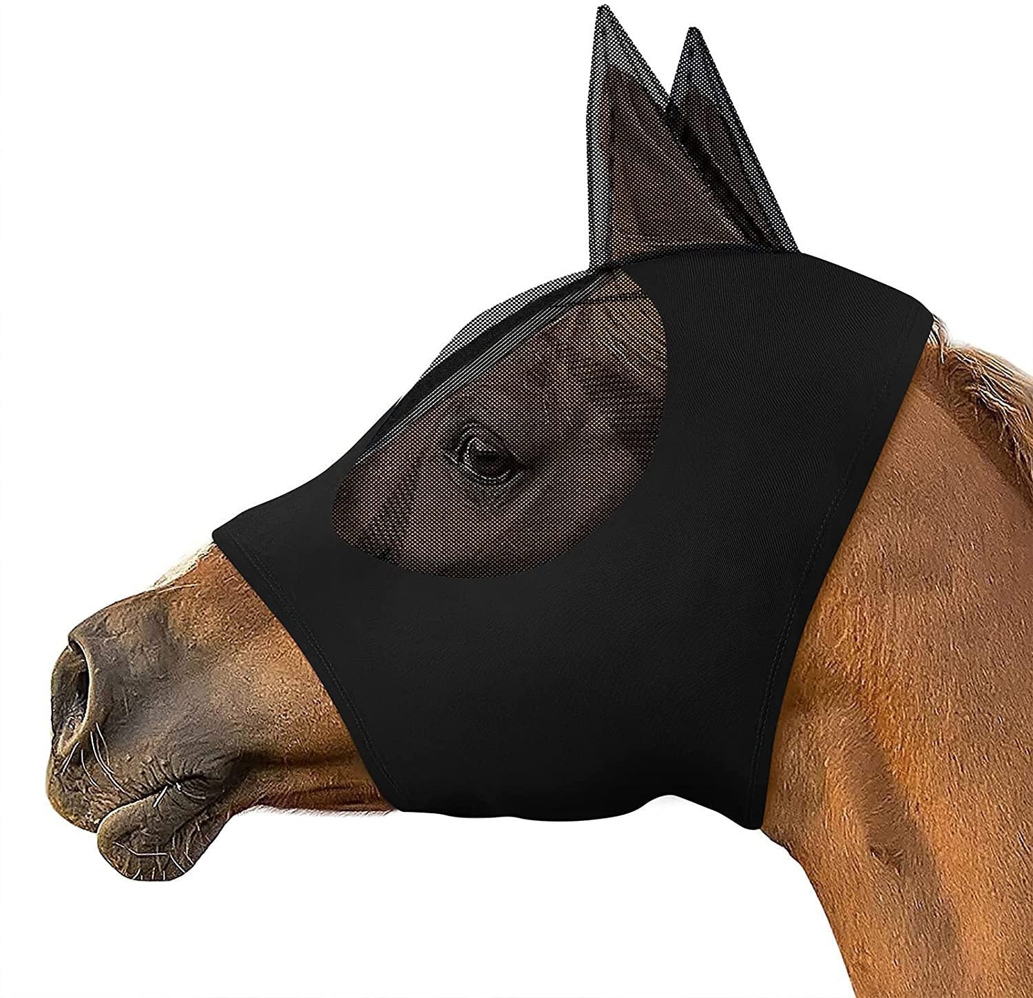 🐴🌬️ Maschera Protettiva Viso Cavallo - Scudo Totale Anti-Vento, Anti-Insetti e Anti-Polvere!