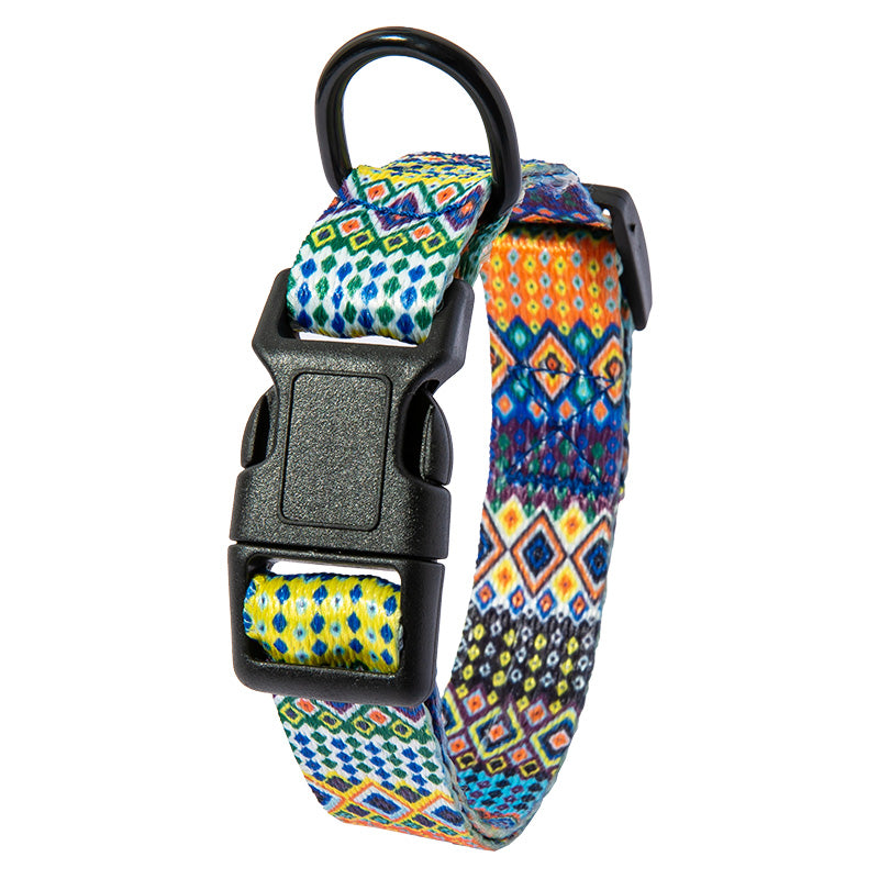 Set Collare e Guinzaglio con Fantasia Etnica: Stile Unico in Passeggiata! 🐕