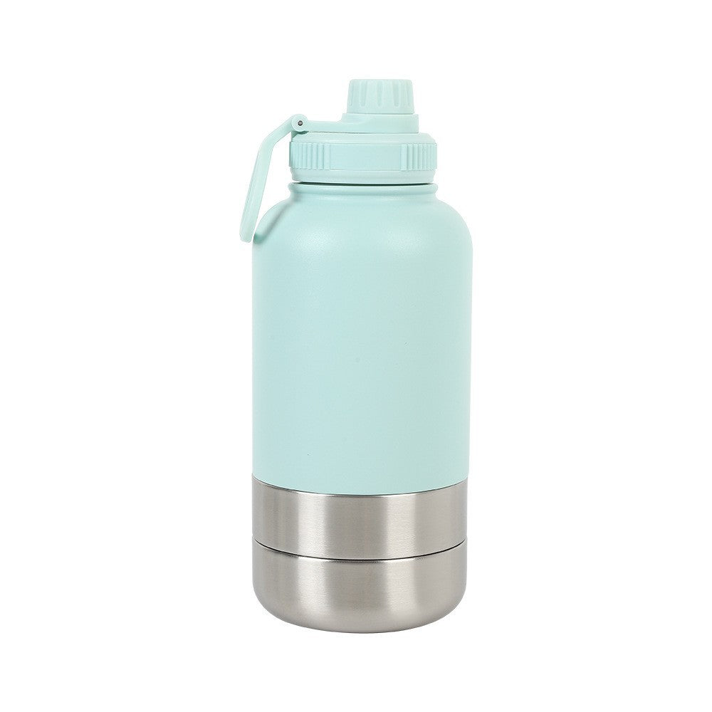 🧊💧 Borraccia Termica da Viaggio (950ML / 32oz ) con Doppia Ciotola Integrata - Acqua Sempre Fresca!