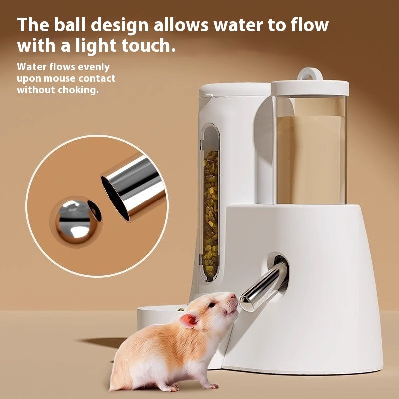 Dispenser Automatico 2-in-1: Pasti Sempre Freschi, Igiene Totale e Zero Sprechi 🐹💧