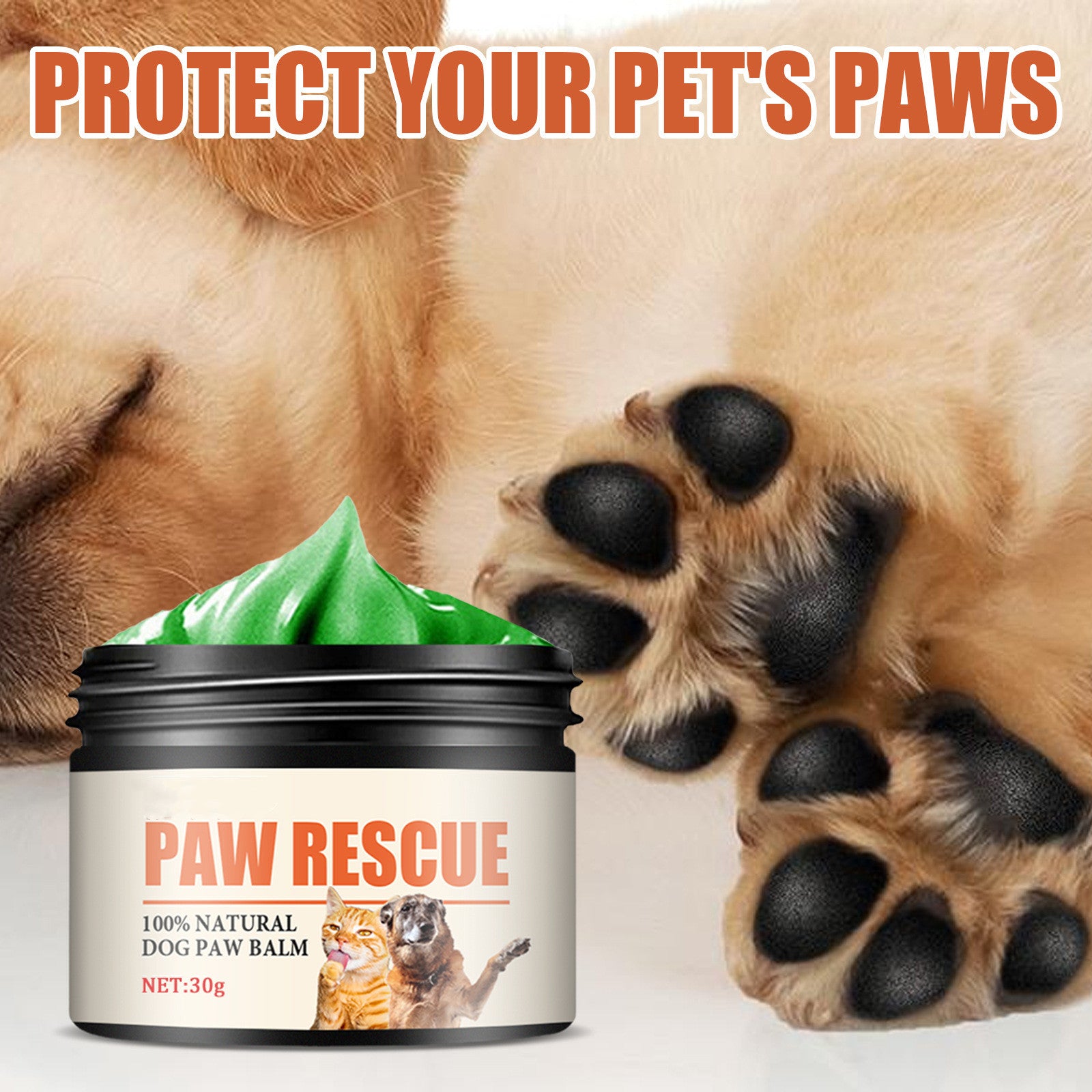 Paw Rescue – Balsamo Protettivo e Rigenerante per Zampe e Naso