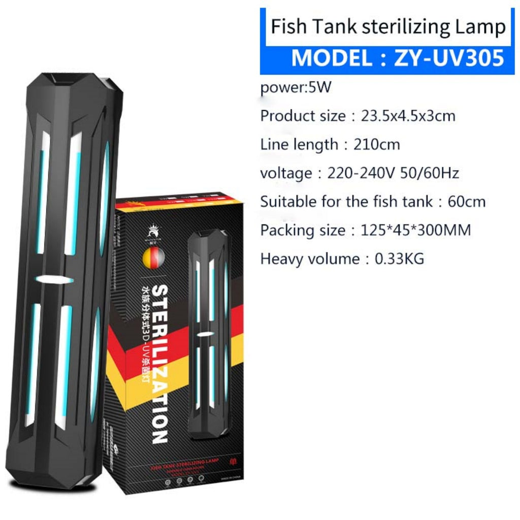 🦠⚡ Lampada Sterilizzatrice UV per Acquario con Timer - Il Segreto per un'Acqua Cristallina!
