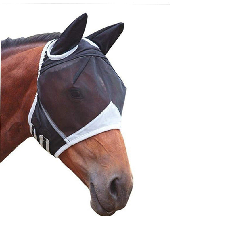 🐴🛡️ Maschera Anti mosche Traspirante per Cavalli - Comfort e Protezione Totale!