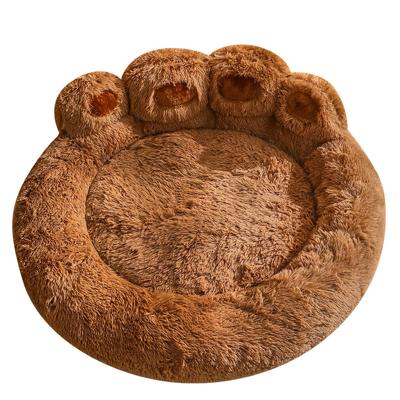 🐾☁️ Cuccia Morbida a Forma di Zampa in Peluche - Calore e Relax Antistress!