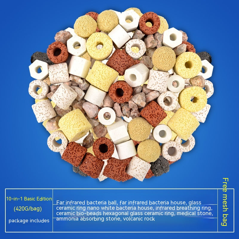 💧🛡️ Mix Materiale Filtrante Biologico Supremo per Acquario (Cannolicchi & Bio-Ring)