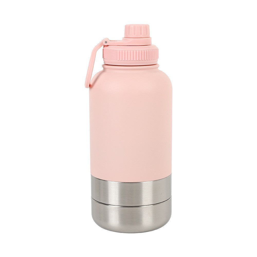 🧊💧 Borraccia Termica da Viaggio (950ML / 32oz ) con Doppia Ciotola Integrata - Acqua Sempre Fresca!