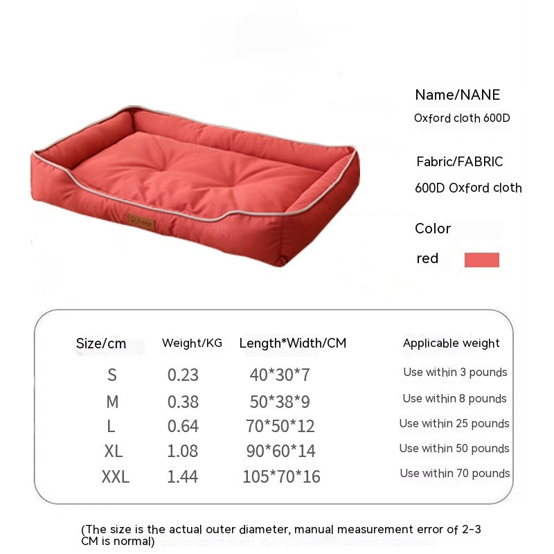 🛏️🐕 Cuccia a Divanetto in Tessuto Oxford Premium - Impermeabile e Indistruttibile!