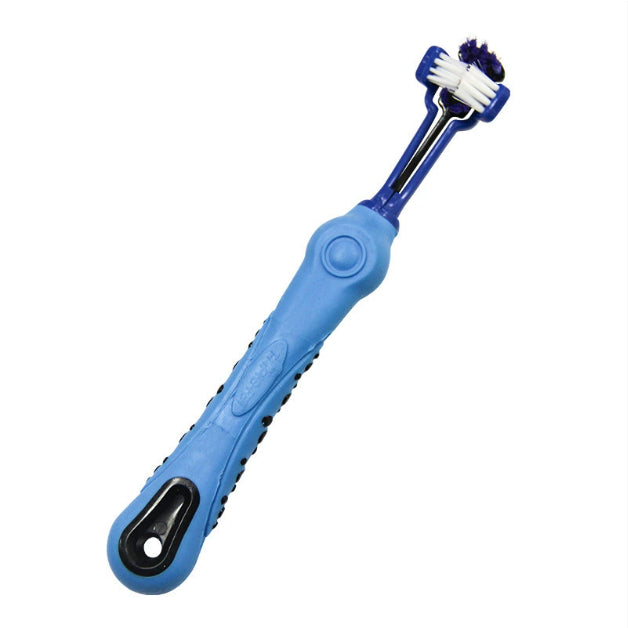 🪥🦷 Spazzolino da Denti a 3 Testine per Cani e Gatti - Pulizia Veloce e Profonda!