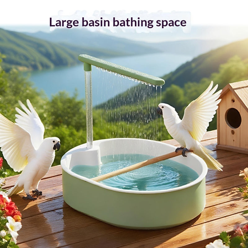 🦜💦 Vasca da Bagno Automatica con Fontana per Pappagalli - Igiene e Divertimento!