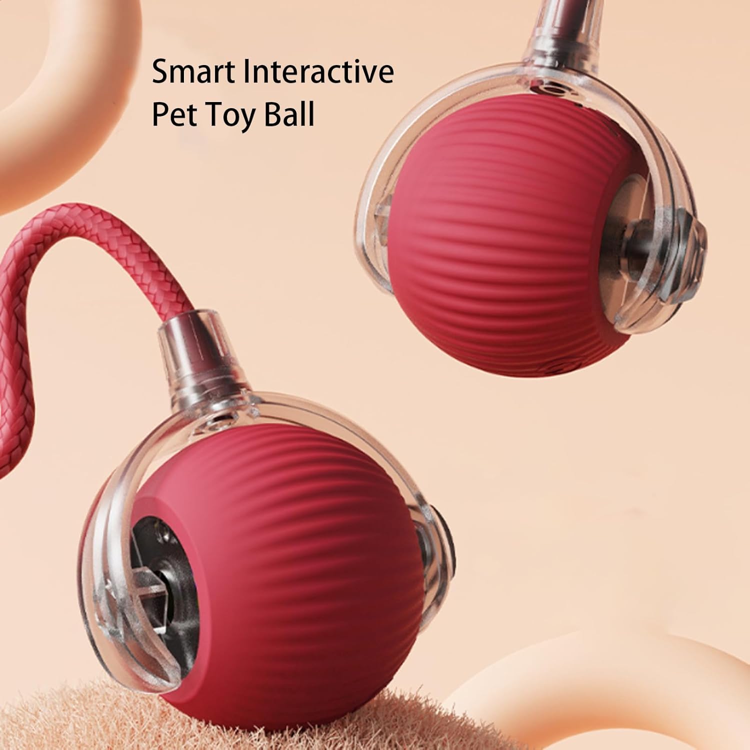 🐶⚽ Pallina Automatica Interattiva con Luce LED e Coda - Caccia al Tesoro Inesauribile!
