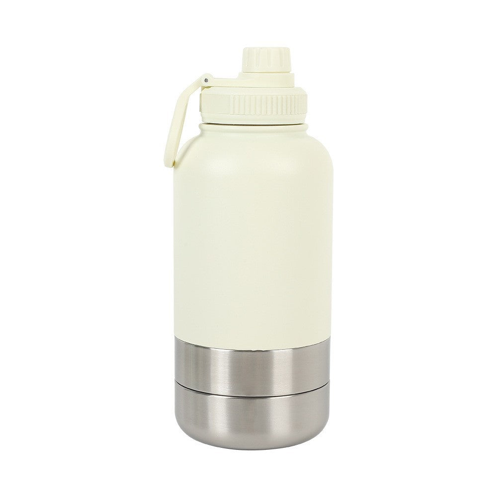 🧊💧 Borraccia Termica da Viaggio (950ML / 32oz ) con Doppia Ciotola Integrata - Acqua Sempre Fresca!