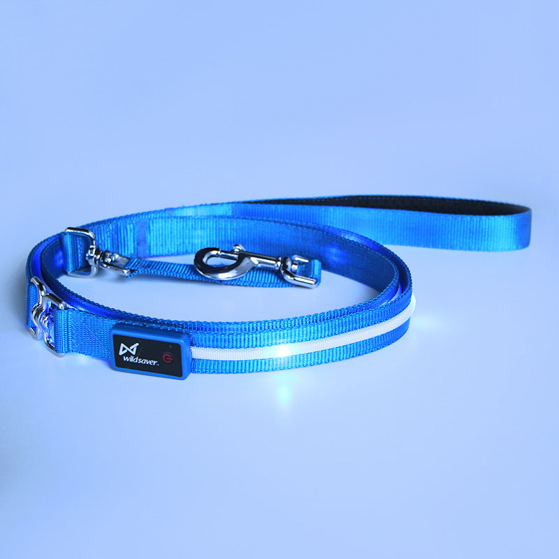 🐶💡 Guinzaglio Luminoso a LED Ricaricabile USB - Passeggiate Serali in Sicurezza!