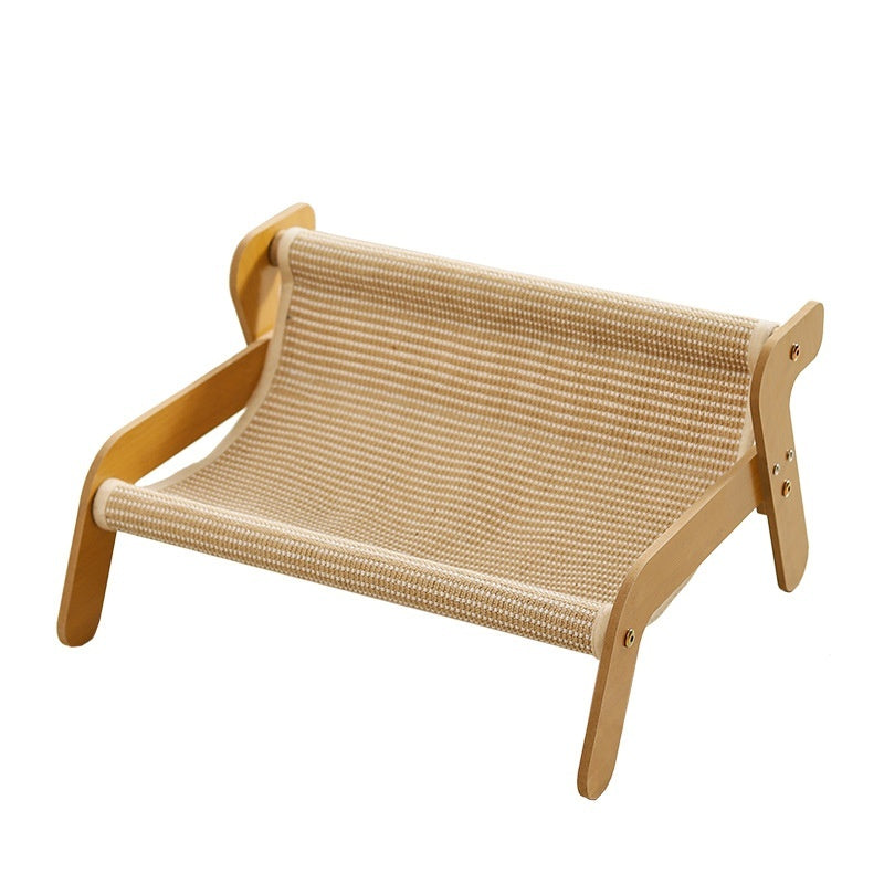 🐱🛏️ Lettino Amaca Rialzato per Gatti con Tiragraffi Integrato - Relax e Divertimento!