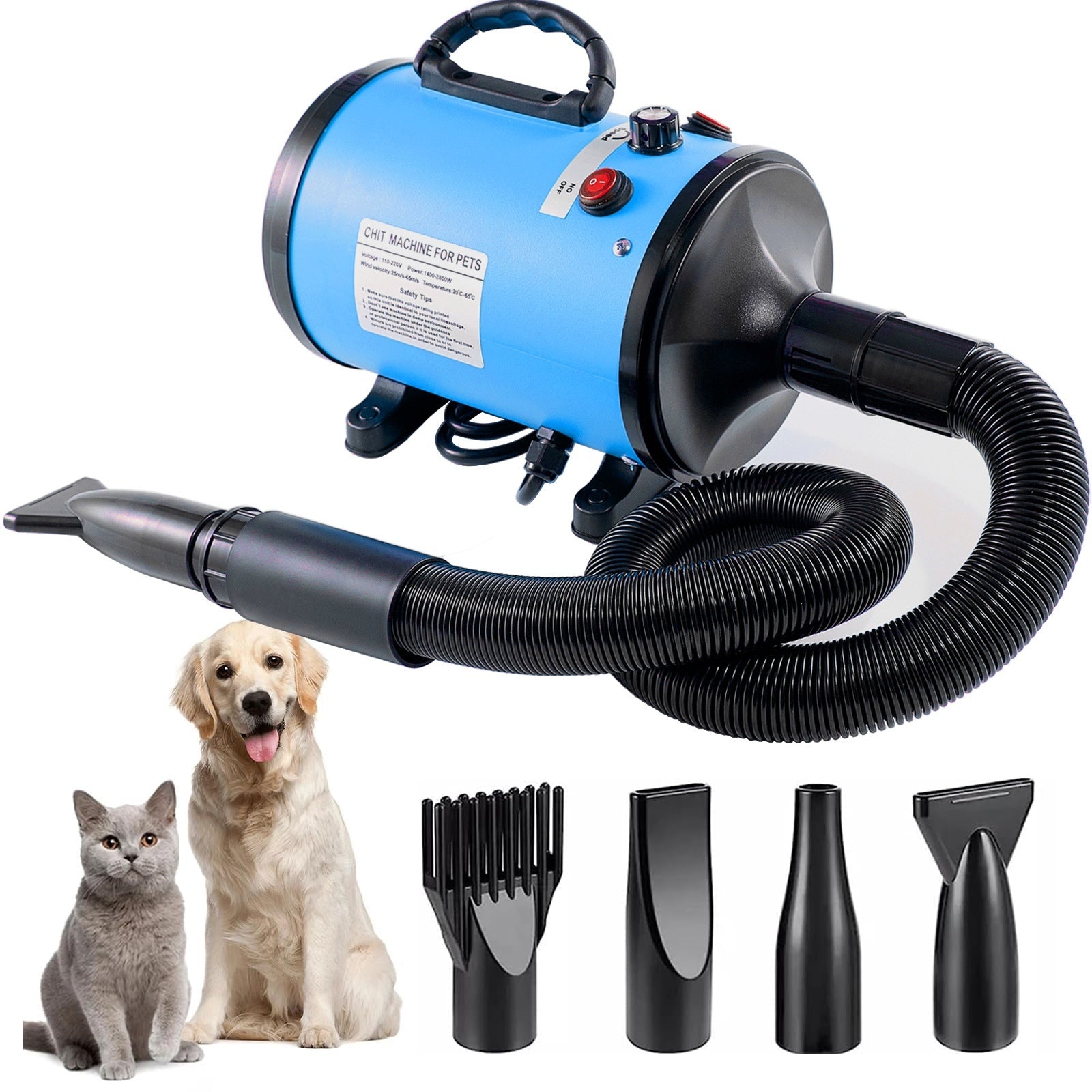 🌪️🐶 Soffiatore Asciugatore Professionale per Cani - Asciugatura Rapida da Toelettatura!