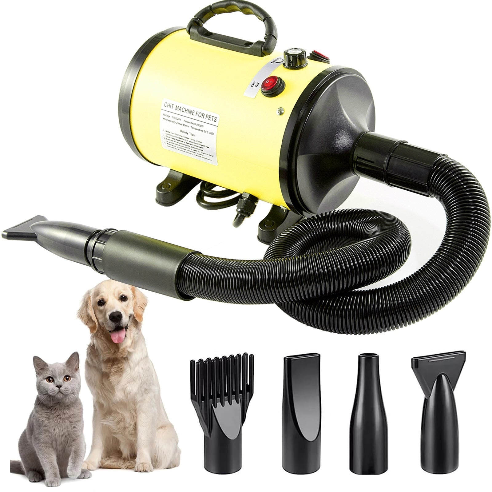 🌪️🐶 Soffiatore Asciugatore Professionale per Cani - Asciugatura Rapida da Toelettatura!