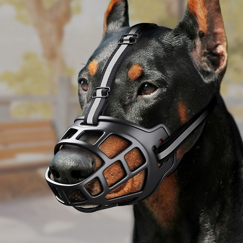 🐶🛡️ Museruola a Cesta Morbida e Regolabile - Sicurezza Senza Rinunciare al Comfort