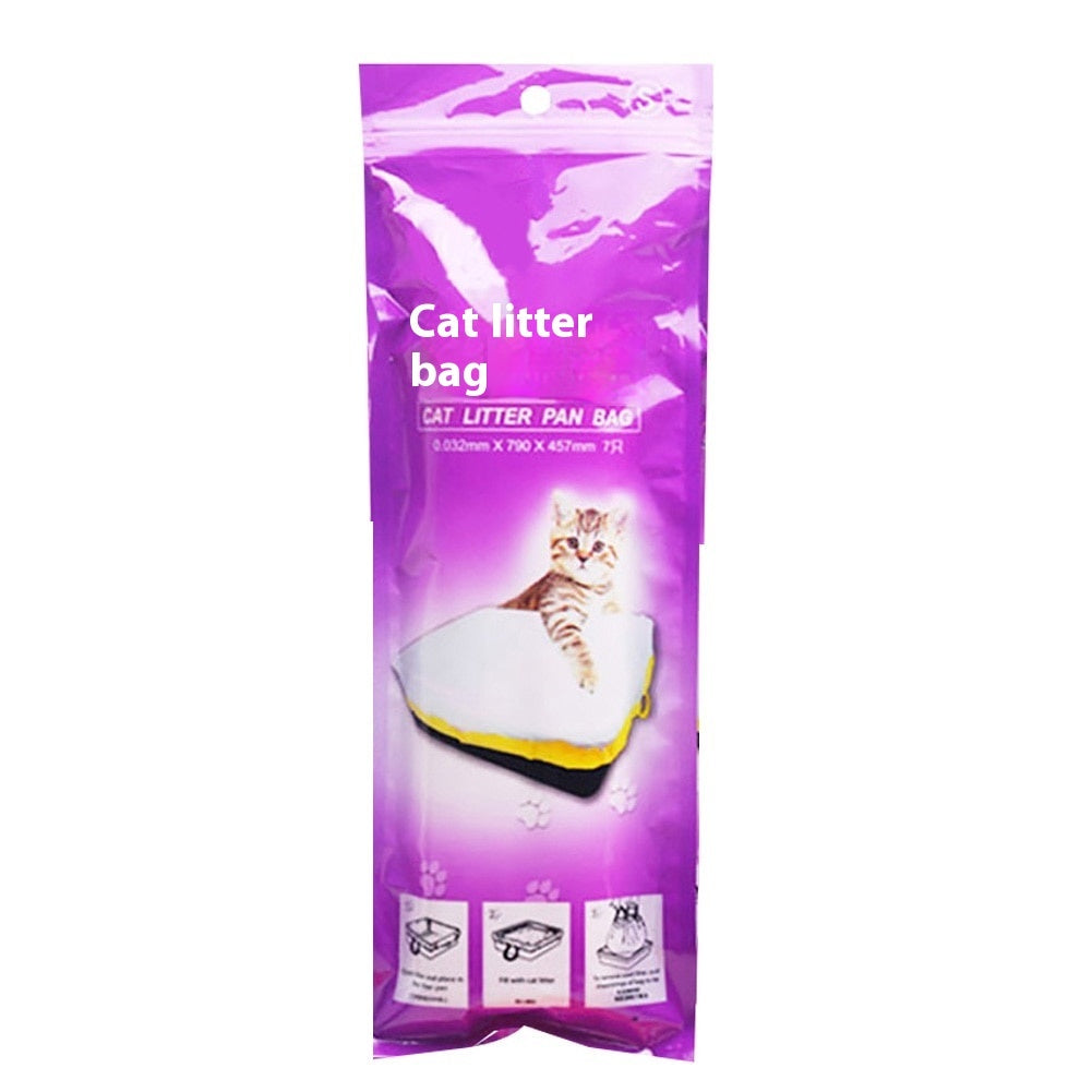 🚽🐈 Sacchetti Igienici Ultra Resistenti per Lettiera Gatto con Tiranti a Scomparsa (7 Pz)