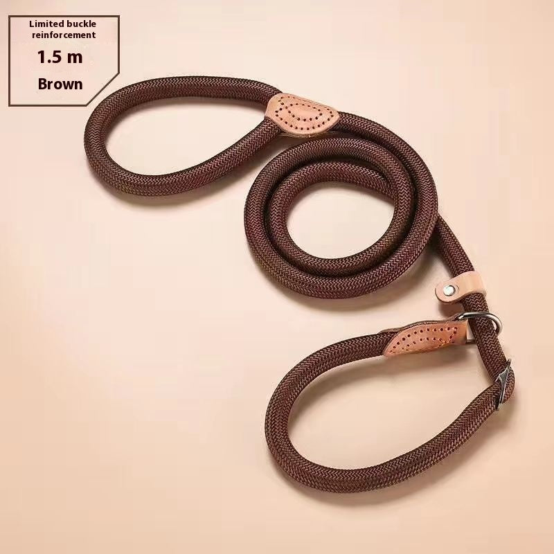 🐶🪢 Guinzaglio a Scorrimento in Morbida Corda Naturale - Eleganza e Controllo Rapido