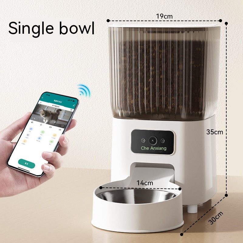 Dispenser Cibo Smart con Videocamera e App Wi-Fi