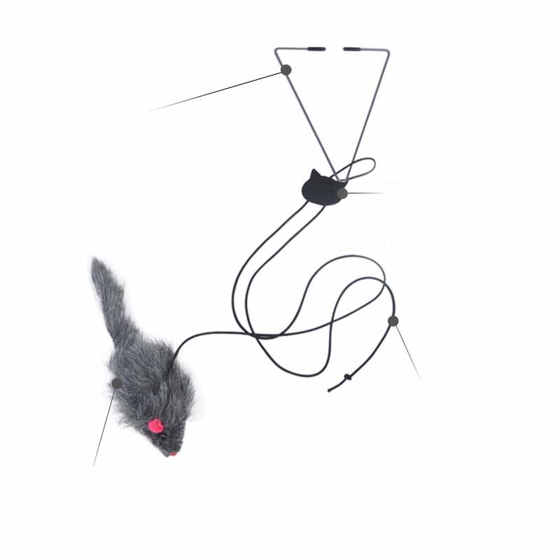 🐭🚪 Gioco Interattivo Topino Sospeso per Gatti - La Caccia al Tesoro da Porta!