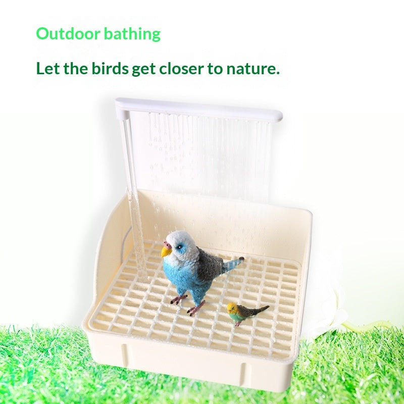 🦜💦 Vasca da Bagno Automatica con Fontana per Pappagalli - Igiene e Divertimento!