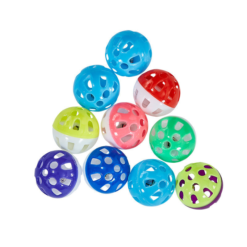 Palline Interattive Sonore con Campanellino per Gatti - Set Divertimento
