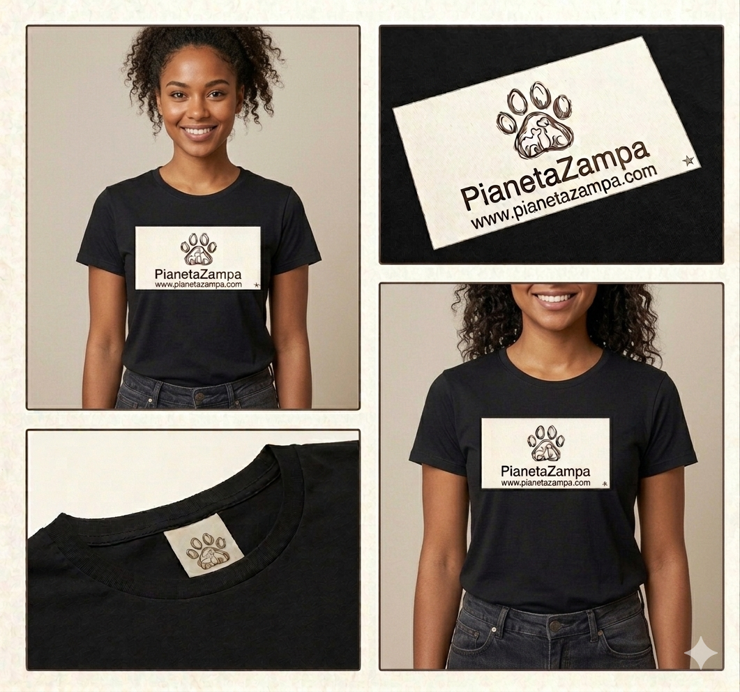 T-Shirt Ufficiale PianetaZampa : Entra a far Parte del Nostro Branco🐾