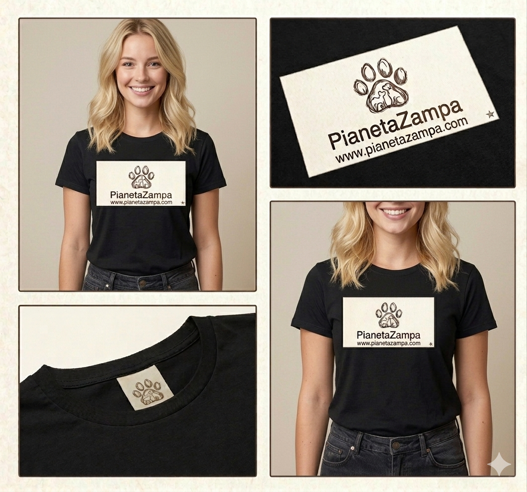 T-Shirt Ufficiale PianetaZampa : Entra a far Parte del Nostro Branco🐾