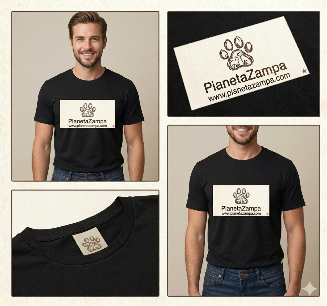 T-Shirt Ufficiale PianetaZampa : Entra a far Parte del Nostro Branco🐾