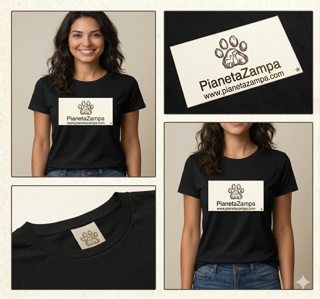 T-Shirt Ufficiale PianetaZampa : Entra a far Parte del Nostro Branco🐾