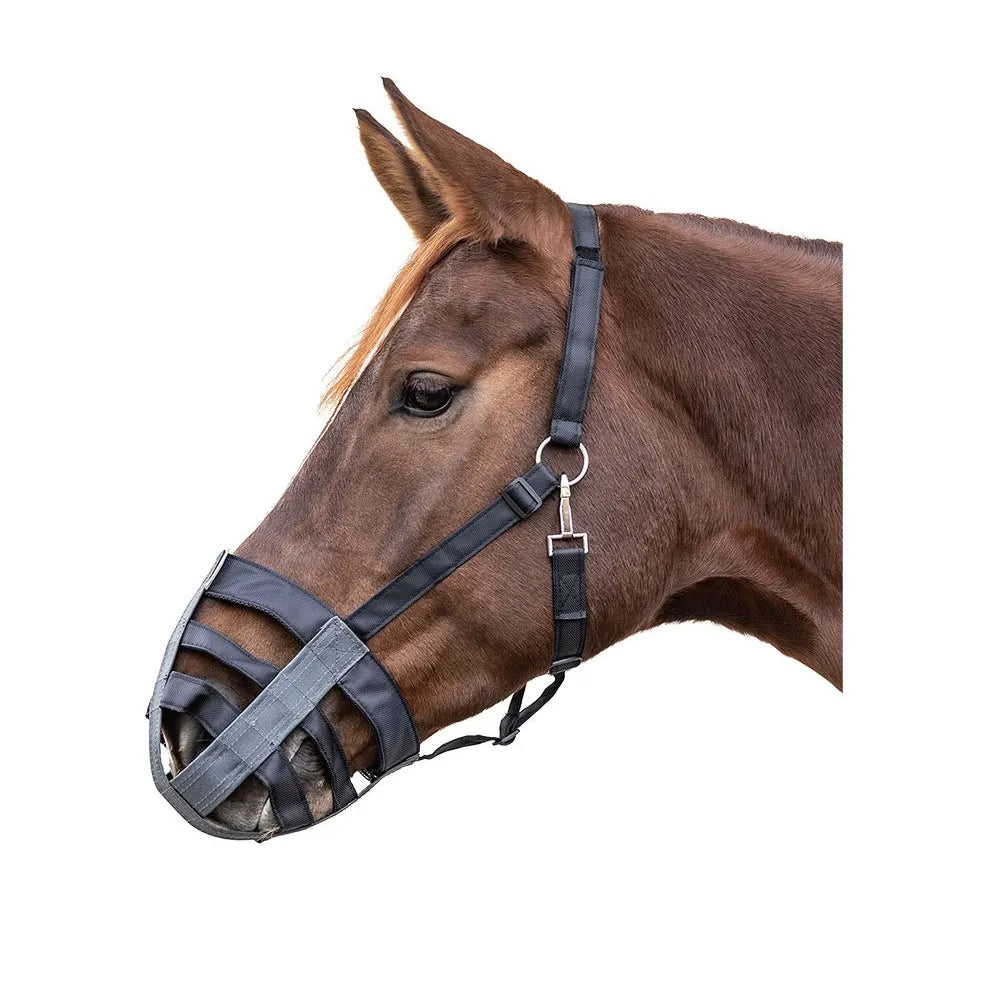 🐴🛡️ Maschera Museruola da Pascolo per Cavalli - Controllo Dietetico e Anti-Morso